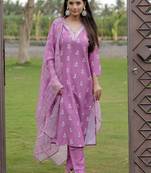 Latest-rayon-embroidery-work-kurti-set-sku-1780