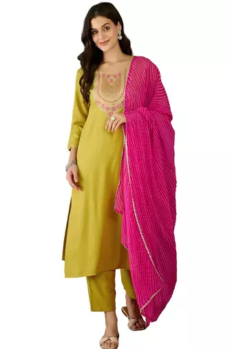 Fancy-rayon-straight-kurti-pair-sku-1782