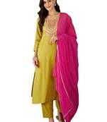 Fancy-rayon-straight-kurti-pair-sku-1782