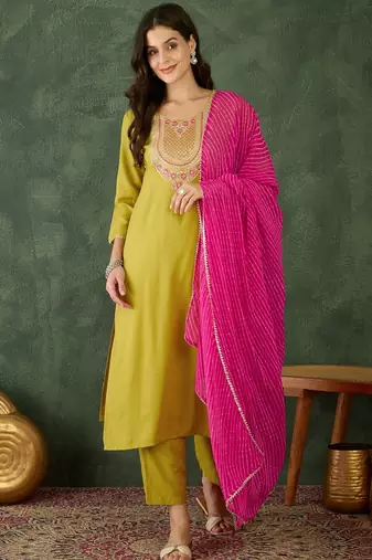 Fancy-rayon-straight-kurti-pair-sku-1782
