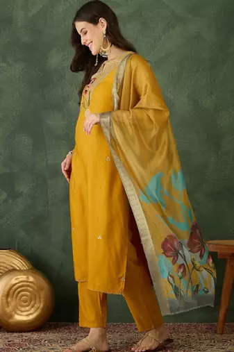 Fancy-rayon-embroidery-work-kurti-set-sku-1802