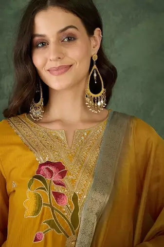 Fancy-rayon-embroidery-work-kurti-set-sku-1802