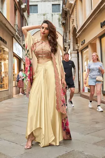 Cream crepe wedding-salwar-kameez 