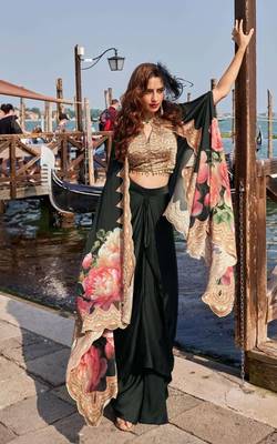 Black crepe wedding-salwar-kameez  1