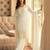 Off white georgette straight-suits 