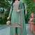 Green embroidered chino palazzo style salwar suit