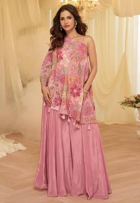 Pink crepe wedding-salwar-kameez  1