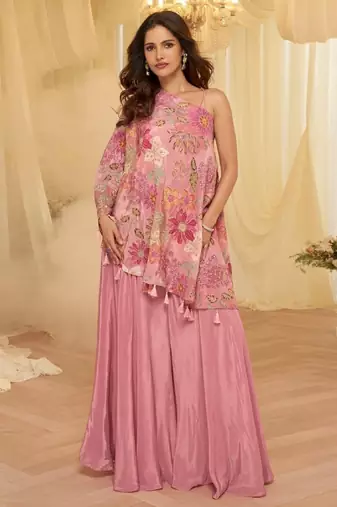 Pink crepe wedding-salwar-kameez 