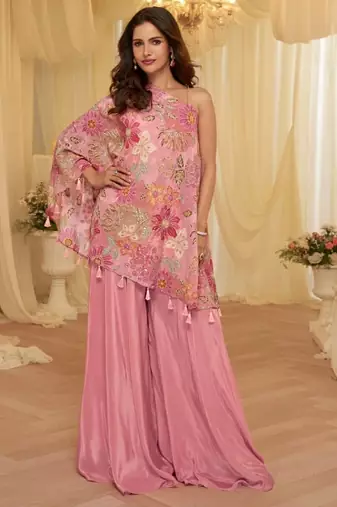 Pink crepe wedding-salwar-kameez 