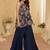 Navy blue crepe wedding-salwar-kameez 
