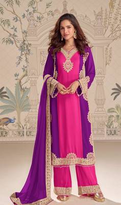Pink georgette pakistani-salwar-kameez  1