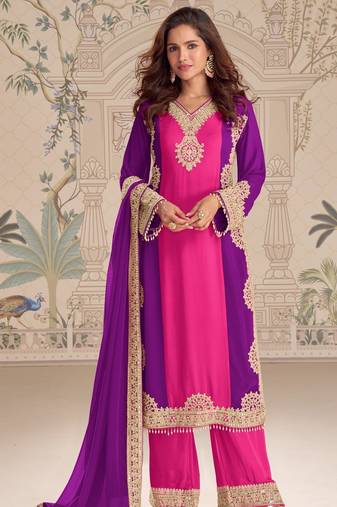 Pink georgette pakistani-salwar-kameez 
