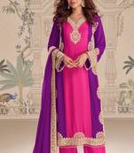 Pink georgette pakistani-salwar-kameez 
