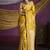 yellow pure satin handloom weaving silk saree with tussle pallu