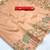 Light peach zari tissue brasso weaving saree