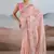 Baby pink zari tissue brasso weaving saree
