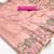 Baby pink zari tissue brasso weaving saree