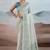 Light sky blue zari tissue brasso weaving saree