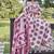 Women rani pink printed anarkali kurta set with dupatta