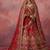 red embroidered silk bridal lehenga choli with double dupatta