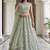 Beautiful Sea Green Embroidered Net Reception Wear Lehenga Choli