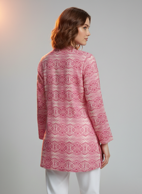  floral digital print muslin silk tunic / stylish short kurti for grilish 3