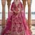 Classic Pink Embroidered Silk Bridal Lehenga Choli With Double Dupatta