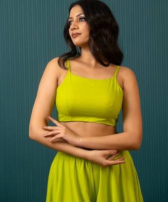 Lime Green Woven Cotton Co Ord Set 4
