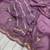 Lavender Color Partywear Embroidered Chiffon Saree