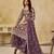 Purple embroidered net salwar suits 