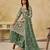 Green embroidered net salwar suits size upto 48