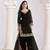 Black silk embroidered salwar suits 