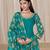 Green silk embroidered salwar suits 