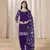 Violet silk embroidered salwar suits 