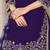 Violet silk embroidered salwar suits 