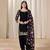 Black silk embroidered salwar suits 