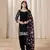 Black silk embroidered salwar suits 