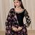 Black silk embroidered salwar suits 