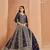 Blue faux georgette embroidered anarkali salwar kameez