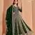 Green faux georgette embroidered anarkali salwar kameez