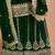 Green faux georgette embroidered salwar suit 