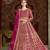 Rani pink net embroidered anarkali salwar kameez