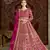 Rani pink net embroidered anarkali salwar kameez
