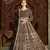 Black net embroidered anarkali salwar kameez
