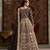 Black net embroidered anarkali salwar kameez