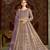Lavender net embroidered anarkali salwar kameez 
