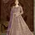 Lavender net embroidered anarkali salwar kameez 