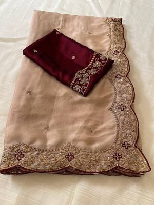 Light Pink Color Rangoli Silk Festive Wear Saree 2