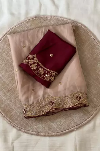Light Pink Color Rangoli Silk Festive Wear Saree