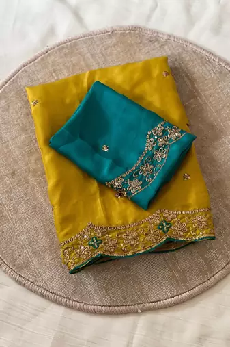 Yellow Color Rangoli Silk Festive Wear Saree